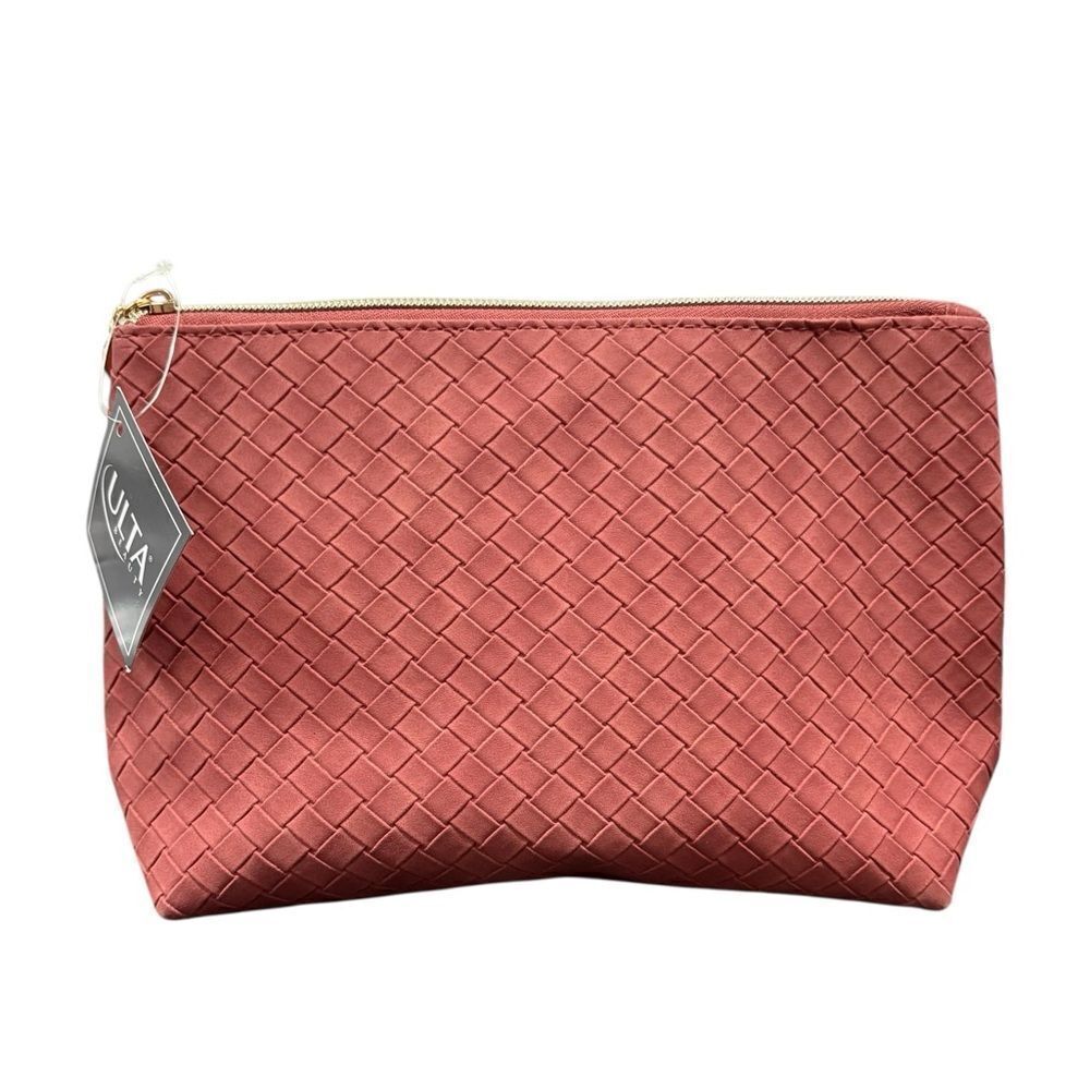 ULTA COLLECTION, Burnt Orange SUEDE MAKEUP BAG, New